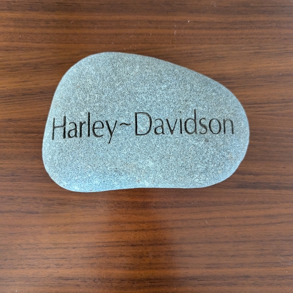 Harley-Davidson Other - Harley Davidson Motorcycles Decorative Garden Paper Weight Rock